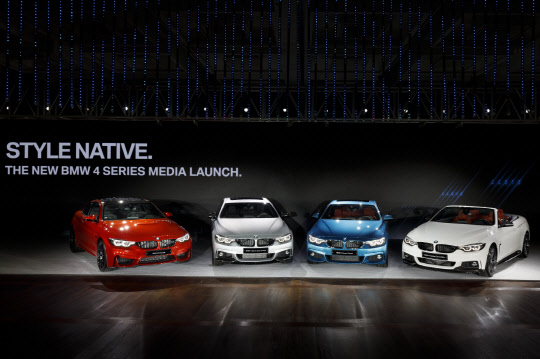 BMW코리아는 28일 부산 힐튼호텔에서 뉴 4시리즈를 공식 공개했다. 사진은 BMW 뉴 4시리즈.<BMW그룹코리아 제공>